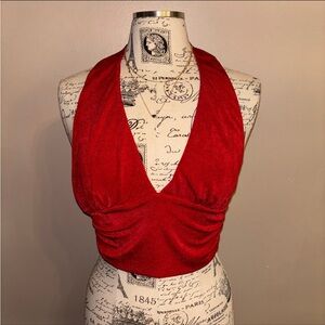 Forever 21 halter top gorgeous red M